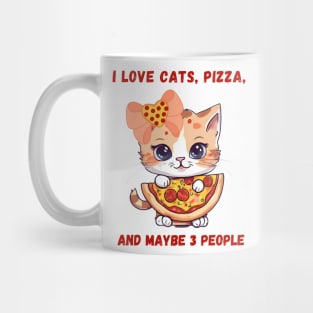 Cat pizza lover Mug